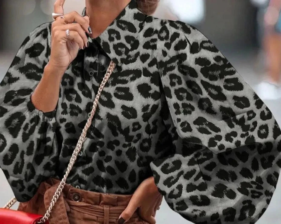 Weiße Bluse mit Punkten - Lena