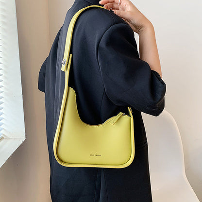 Giada - Gelbe Schultertasche im Retro-Stil