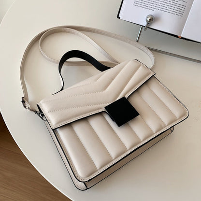 Sienna - Khaki Quilted Crossbody Bag