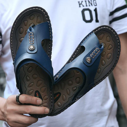 Felix -  Orthopädisch Blaue Freizeit-Slippers