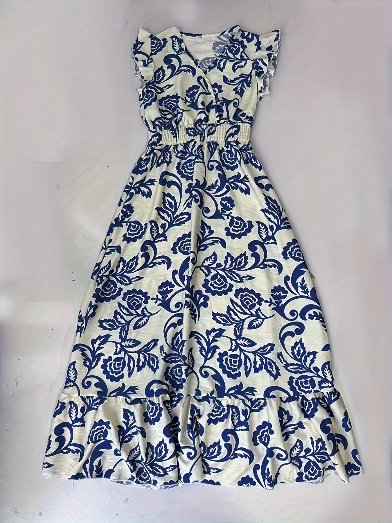 Minzgrünes Wickelkleid mit Rüschen - Ella