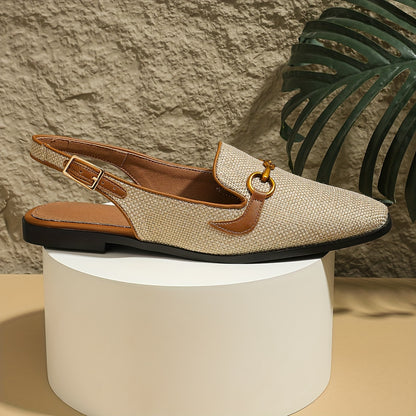 Elegante Apricot Damen Sandalen