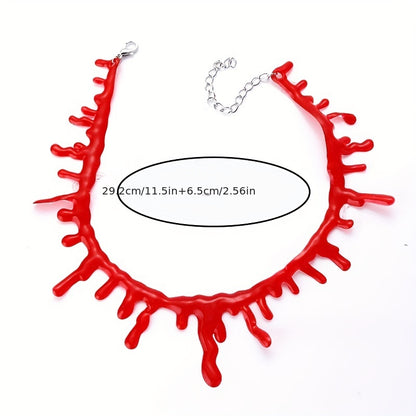 Halloween Horror Blutstropfen Choker