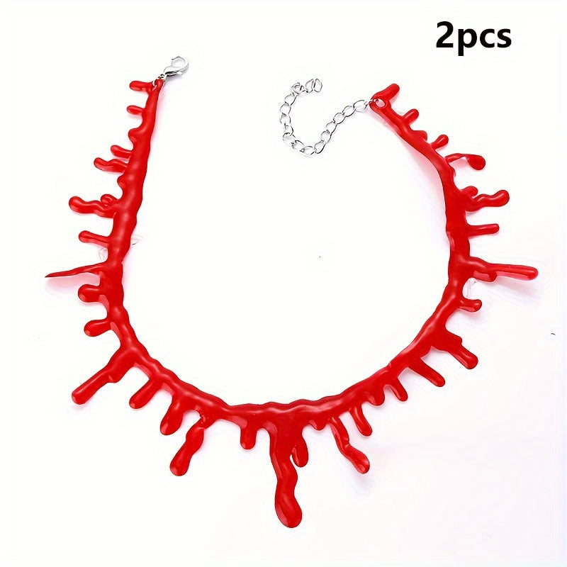 Halloween Horror Blutstropfen Choker