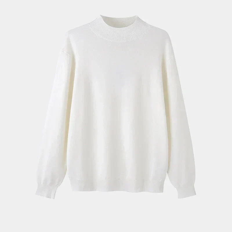 Slim-fit-langarm-strickpullover für herren