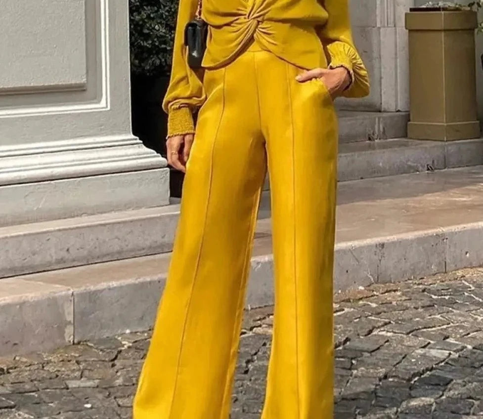 Gelbes Eleganz Jumpsuit - Bianca