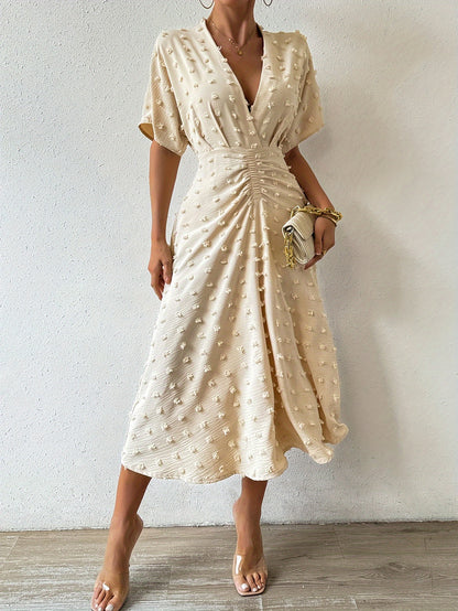 Sommerkleid Lila V-Ausschnitt - Amelie