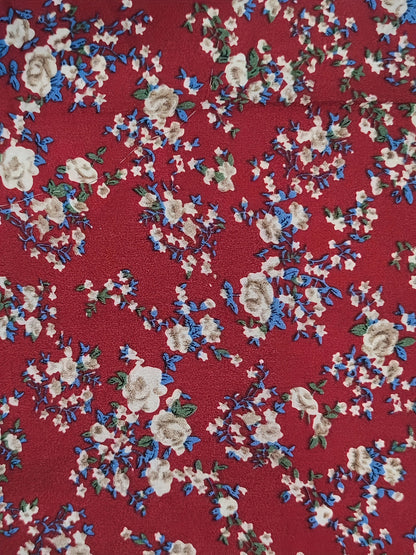 Schwarzes Blumenkleid mit langen Ärmeln - Ella