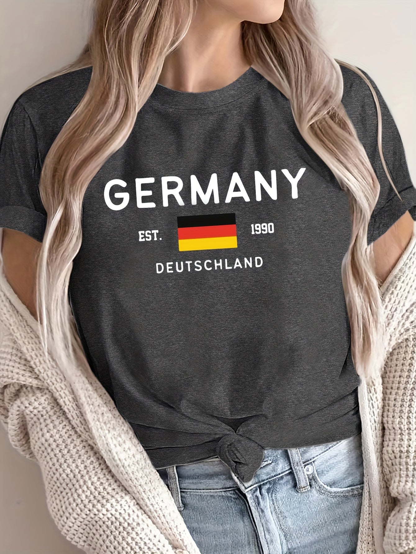 Deutschland Print T-Shirt - Lena