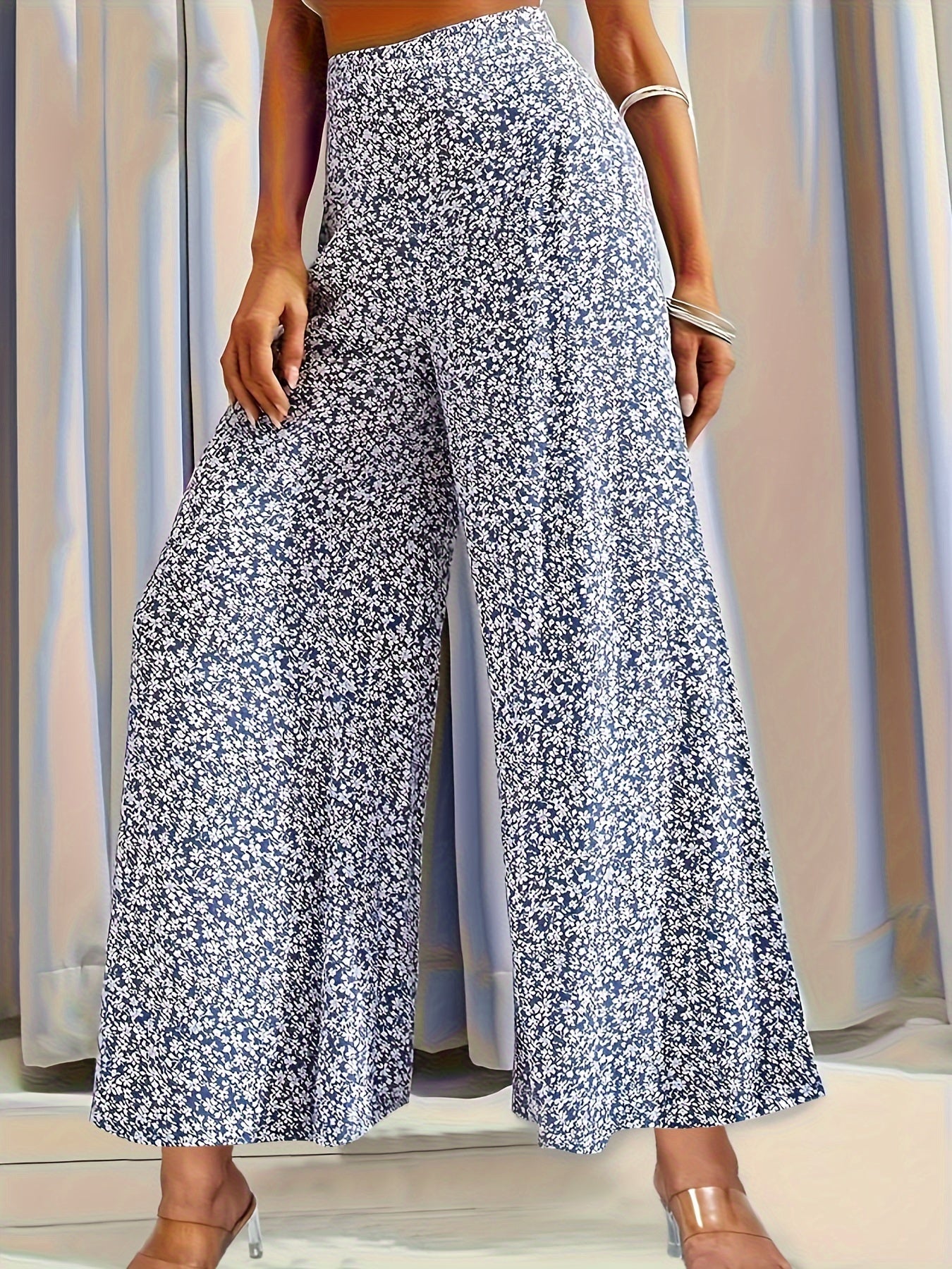 Floral Weites Bein Sommerhose - Julia