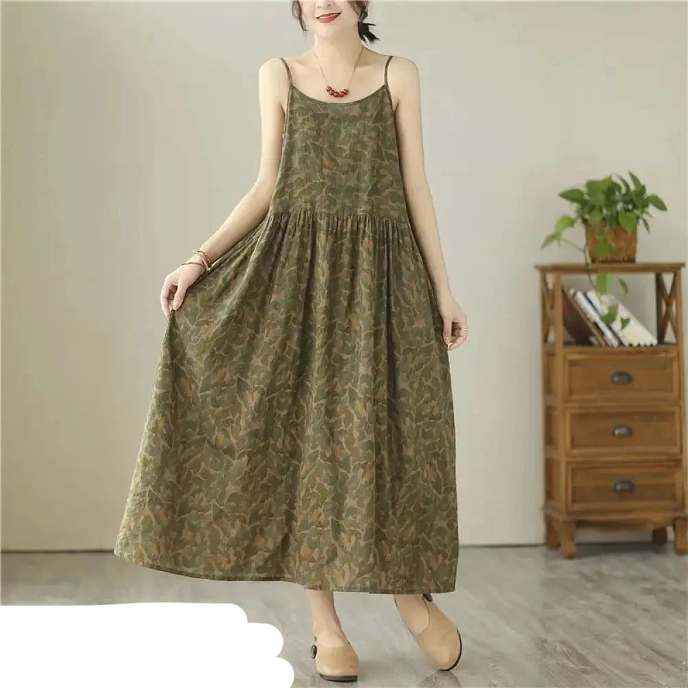 Grünes Kiwi Sommerkleid - Fiona