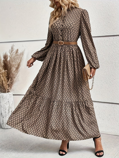 Braunes Polka-Dot-Kleid - Anna