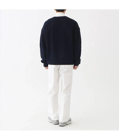 Herren-strickjacke mit reißverschluss und vordertaschen – herren