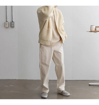 Herren-strickjacke mit reißverschluss und vordertaschen – herren