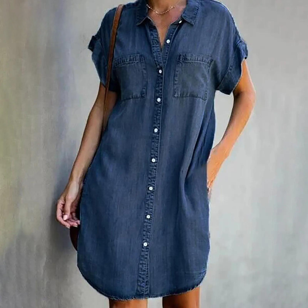 Skye - Casual Denim-Hemdkleid