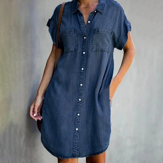 Skye - Casual Denim-Hemdkleid