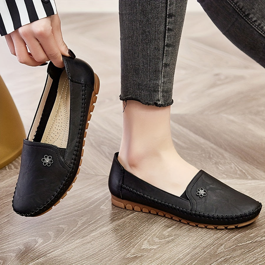 Schwarze Damen Loafers - Lena