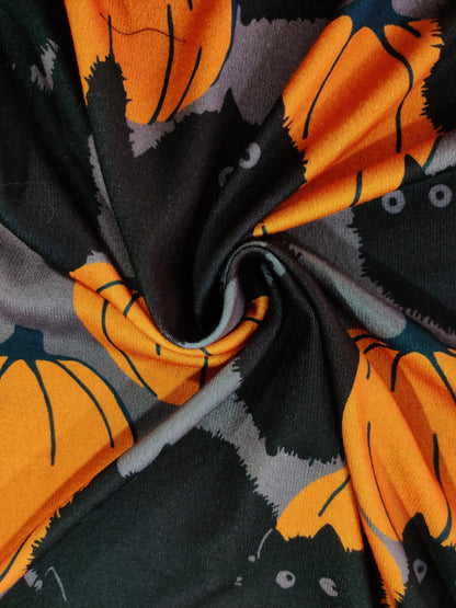 Halloween Kürbis Muster Strickjacke