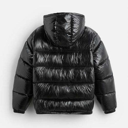 Warme Winter-Steppjacke Schwarz - Elias