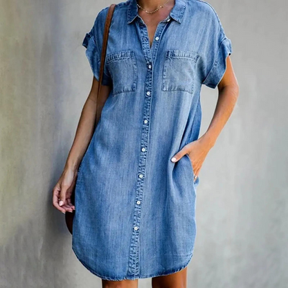 Skye - Casual Denim-Hemdkleid
