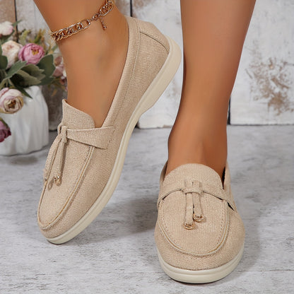 Beige Elegante Loafers - Anna