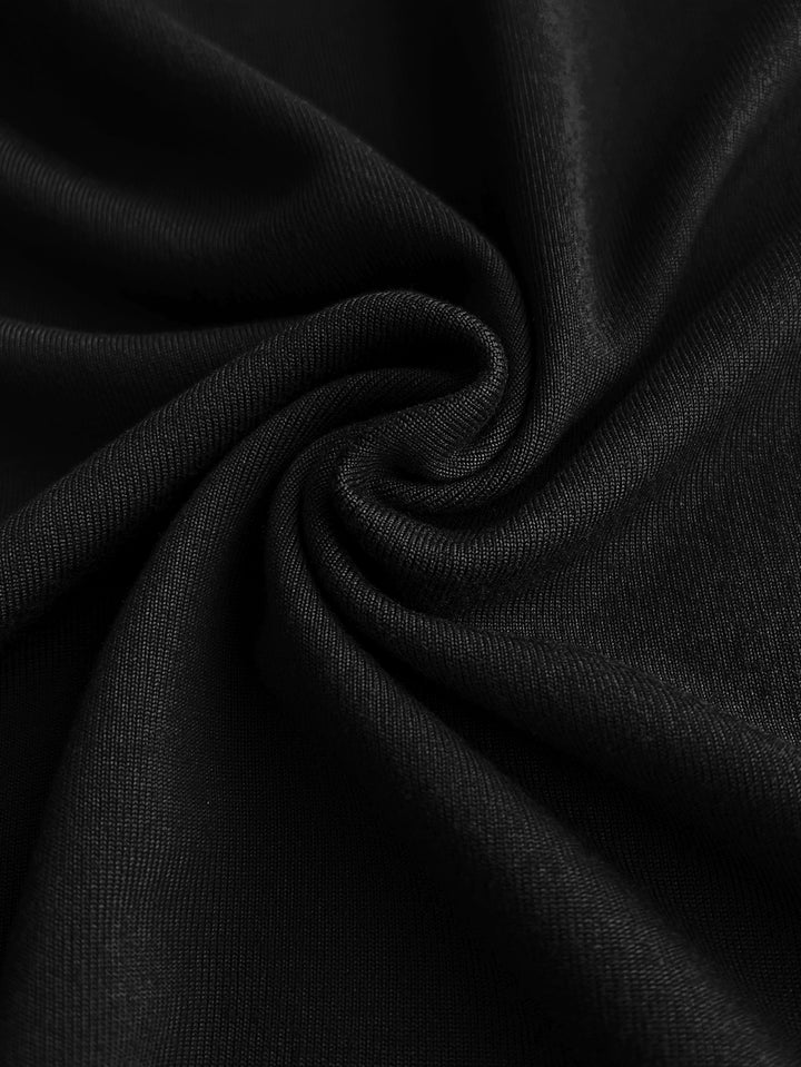 Schwarzes maxikleid mit mesh-armeln - Elena