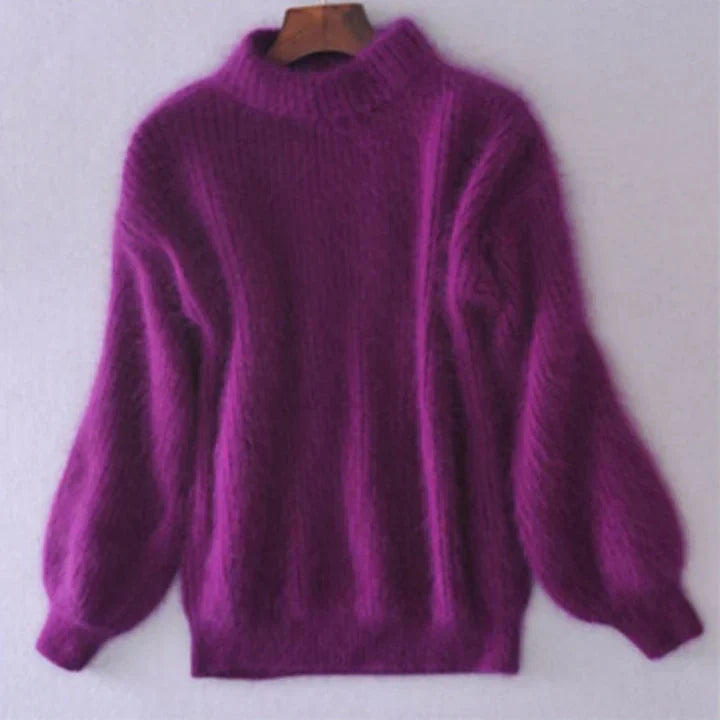 Mohair-rollkragenpullover – damen