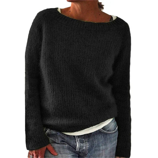 Elvira – weicher strickpullover im klassischen look