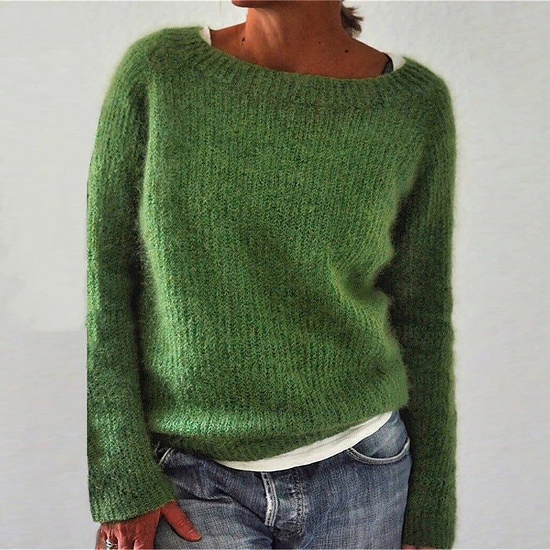 Elvira – weicher strickpullover im klassischen look