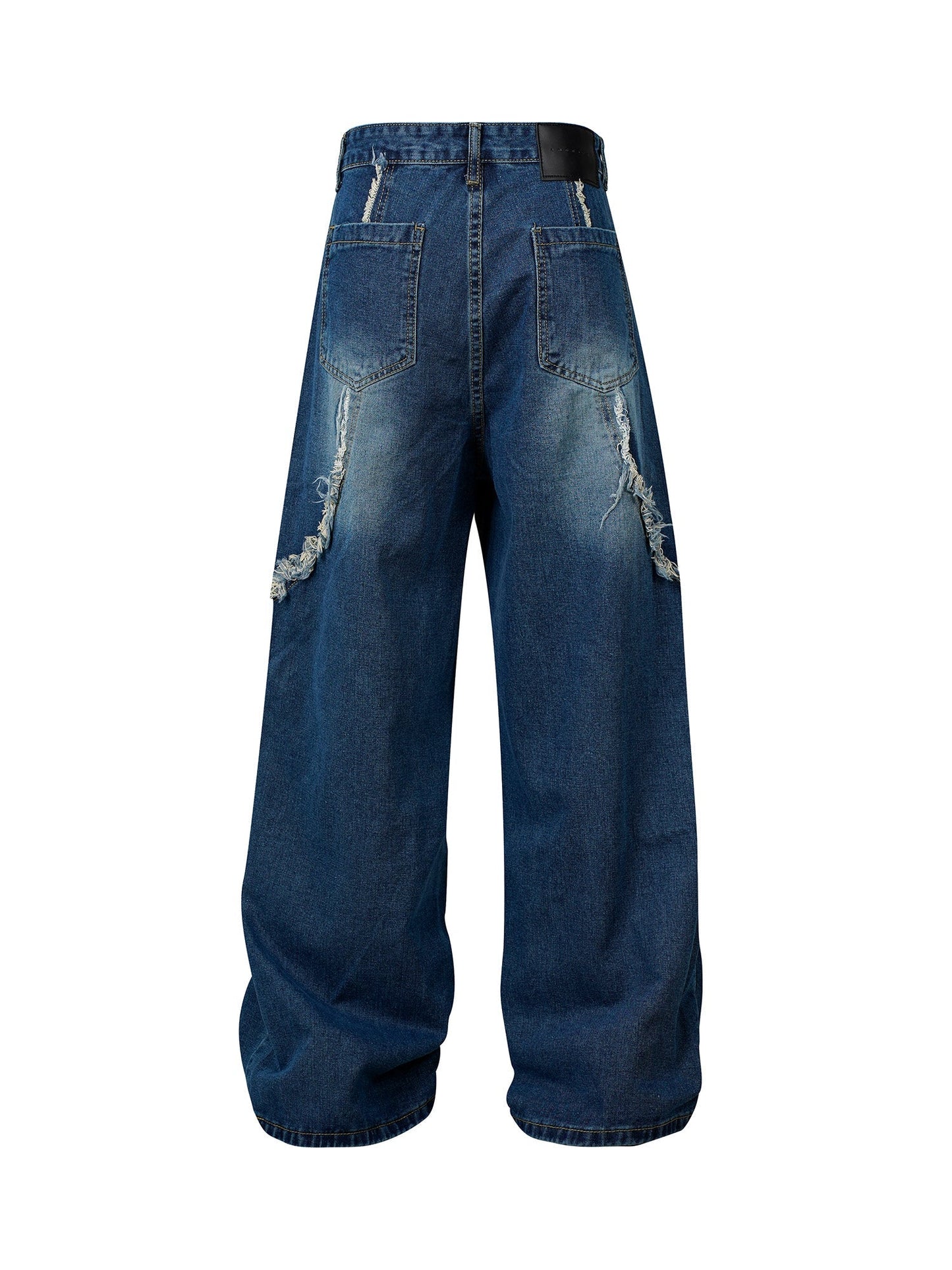 Hellblaue Street-Style Weitbein-Jeans - Luna