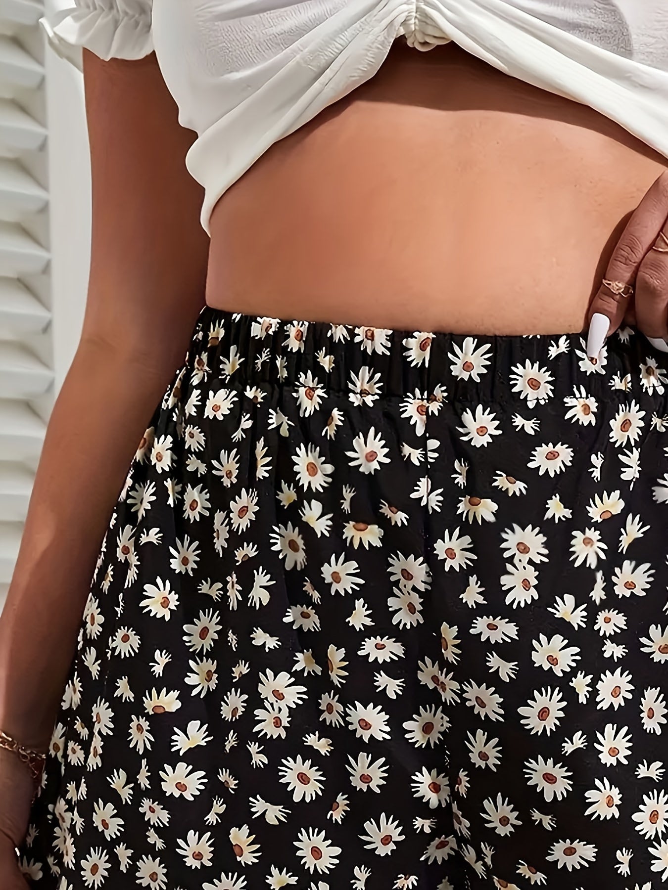 Floral Weites Bein Sommerhose - Julia