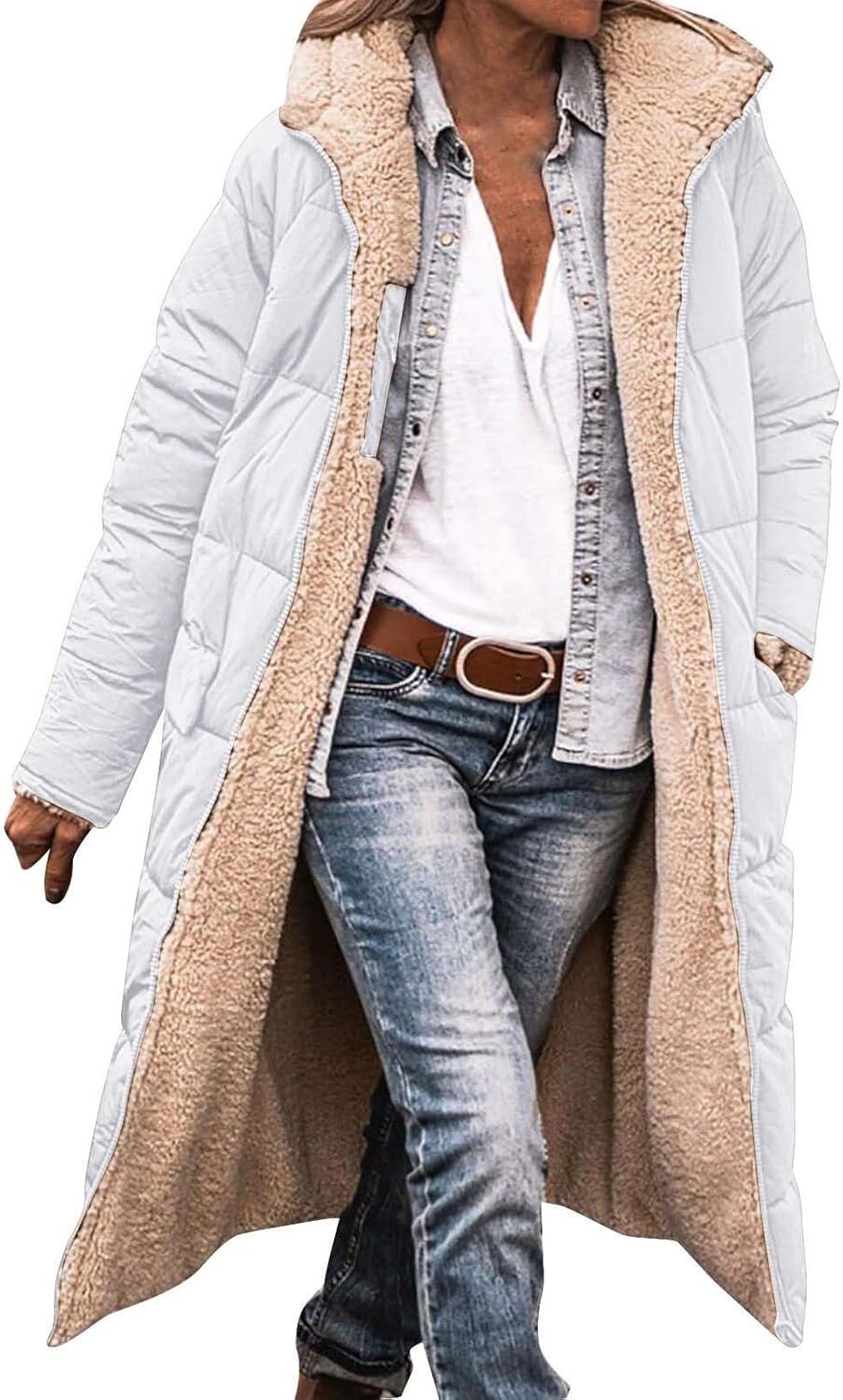 Wendbare Fleecejacke Blau - Nova