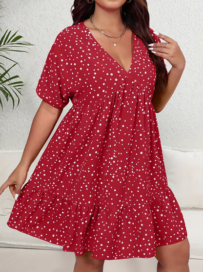 Fuchsiafarbenes Plissee-Kleid- Lena