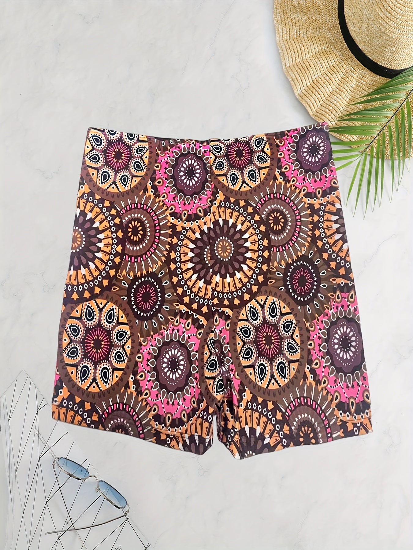 Badeshorts mit Tribal-Blumenmuster - Lena