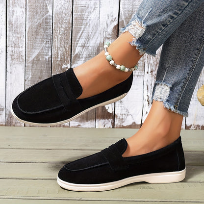 Beige Komfort Loafers - Elegante Lena