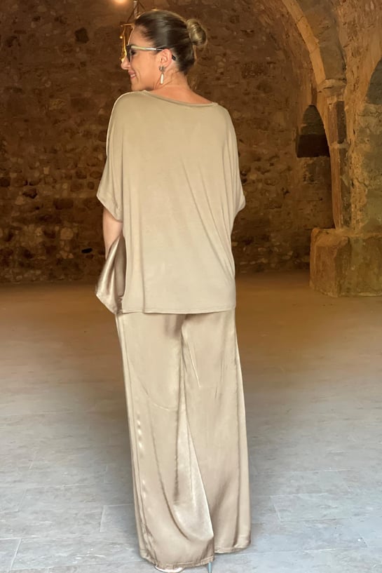 Britt - zweiteiliges satin-set