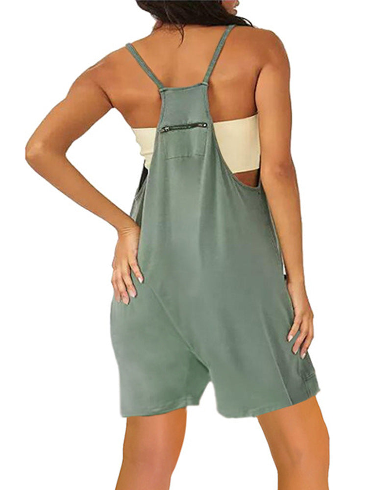 Elisa - schwarzer lässiger jumpsuit