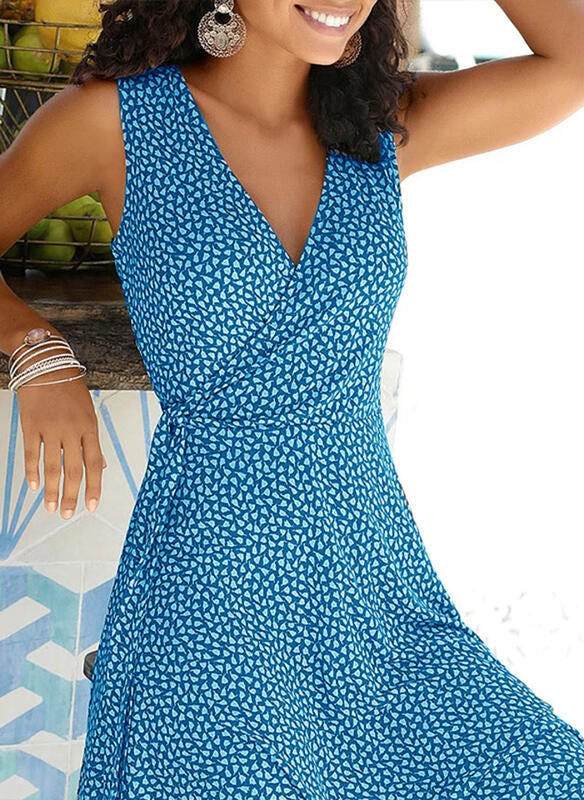 Ärmelloses Weiß Sommerkleid - Flora