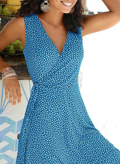 Ärmelloses Weiß Sommerkleid - Flora