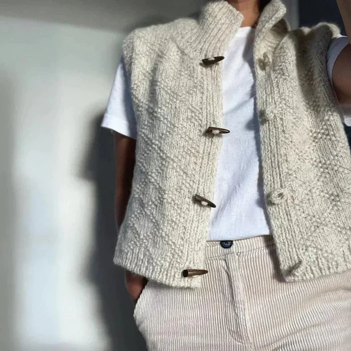 Mason – basic sleeveless vest in schlichtem design