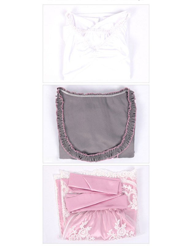 Snoh | dirndl kleid mit spitzenschürze und satinband für frauen