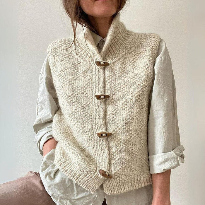 Mason – basic sleeveless vest in schlichtem design