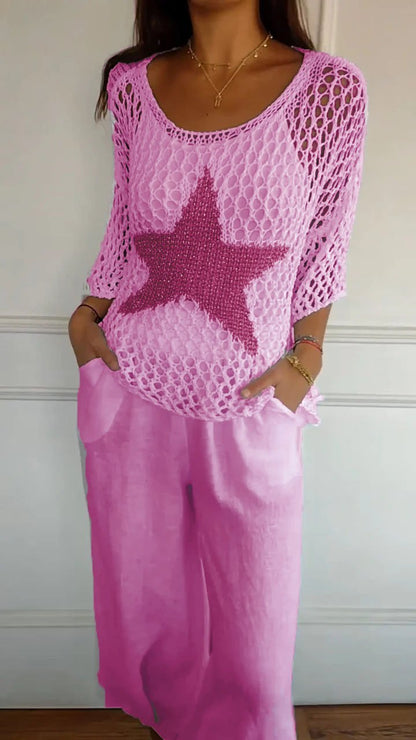 Stella - Weißes Set mit Stern