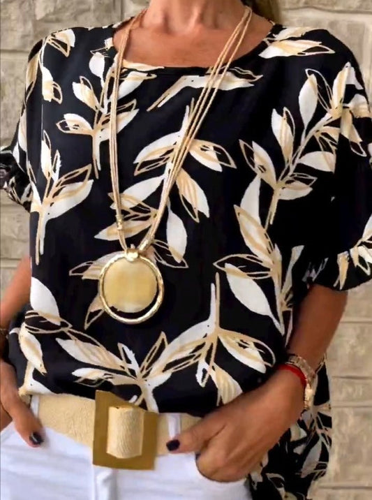 Sophia - Schwarze Bluse Cashmere