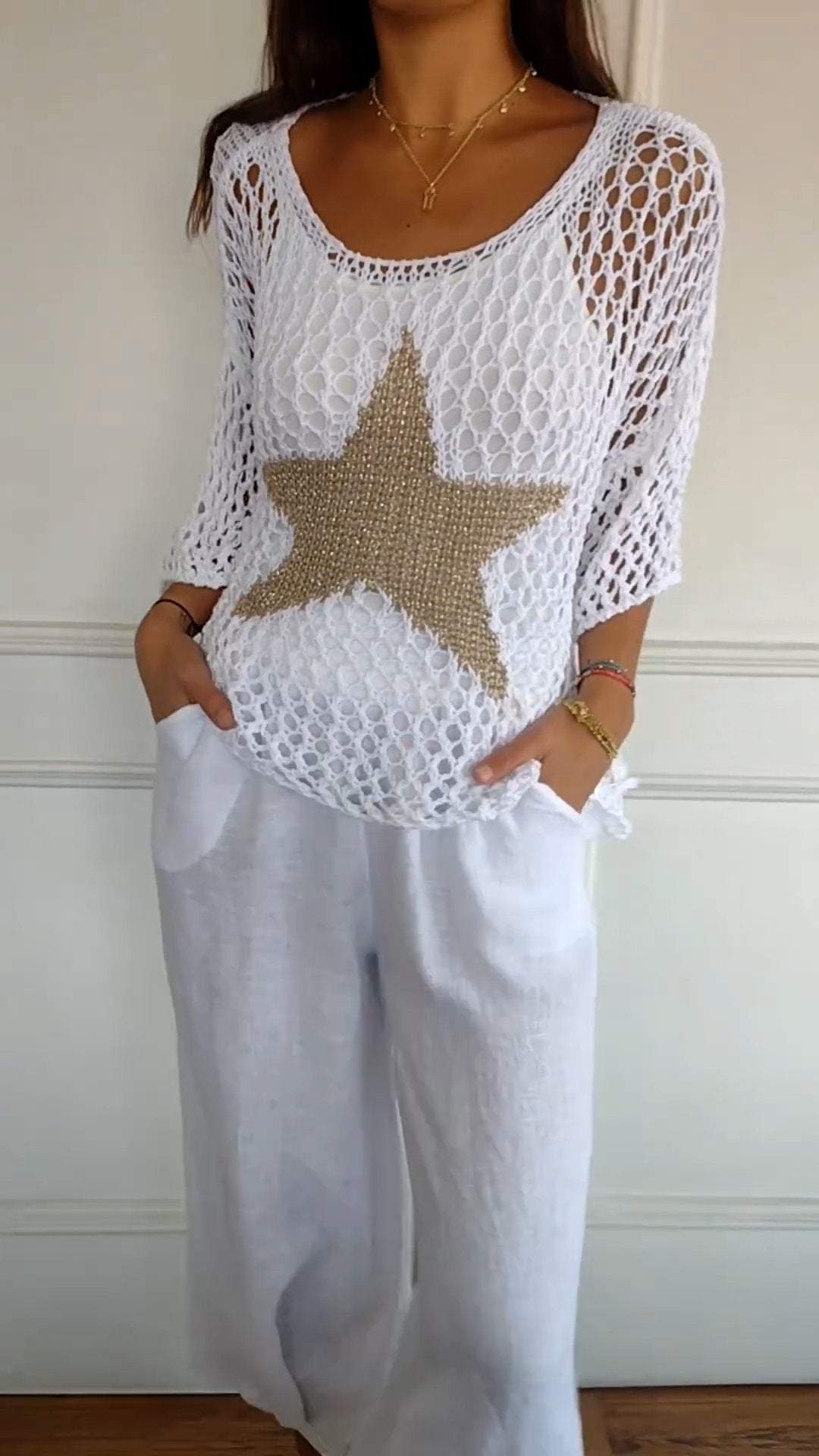 Stella - Weißes Set mit Stern