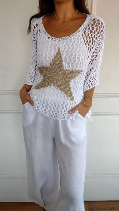 Stella - Weißes Set mit Stern