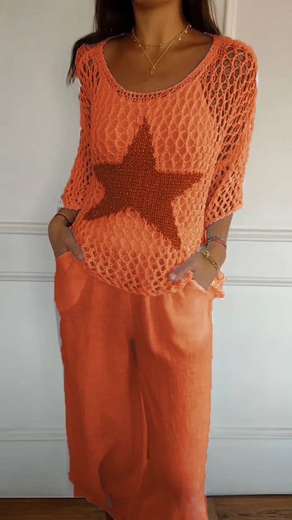 Stella - Weißes Set mit Stern