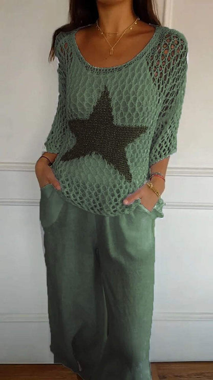 Stella - Weißes Set mit Stern