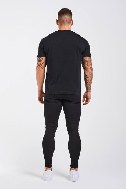 Schwarzes Basic-T-Shirt - Noah