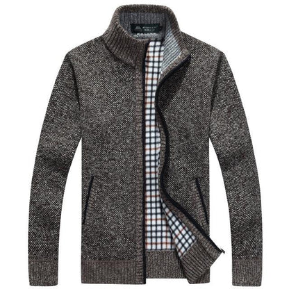Iker herren-strickjacke mit fleecefutter – herren